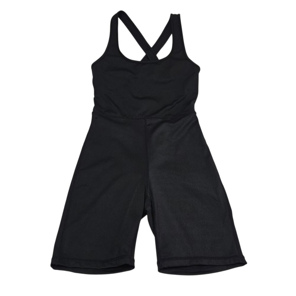 Shein Athletic Bike Short Unitard Size Small Black